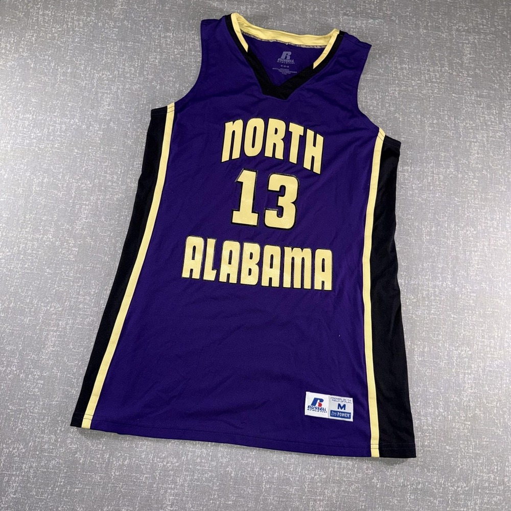 North‎ Alabama Lions Jersey Mens Medium Purple NCAA Basketball Russell Athletic